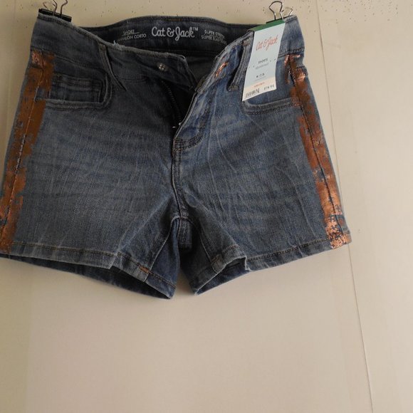 Girls Cat & Jack Shorts Adjustable Waist M (7/8) - Picture 4 of 5